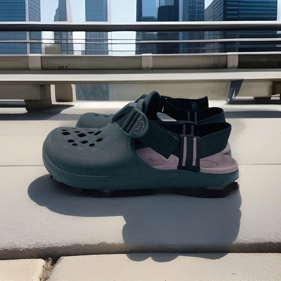 Chaco Shoes Womens Size 8 Black Slip On Adjustable Fit Strap Comfort Sandals - Picture 2 of 11